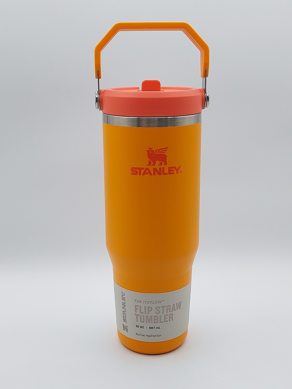 Stanley The IceFlow™ Flip Straw Tumbler | 30 OZ - GoldenRod Coral